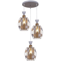 Подвесная люстра Reluce 03611-0.4-03 WH+GD  фото, kupilegko.ru