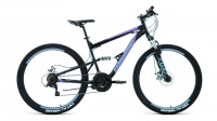 Велосипед RAPTOR 27,5 2.0 disc (рост 18") 2020-2021, черный/фиолетовый, RBKW1F17E016 Forward  фото, kupilegko.ru