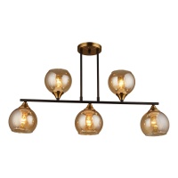 Потолочная люстра IMEX MD.1234-5-S BK+CP  фото, kupilegko.ru