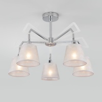 Потолочная люстра Eurosvet 60082/5 хром  фото, kupilegko.ru