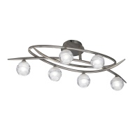 Потолочная люстра Mantra Loop Satin Nickel 1812  фото, kupilegko.ru
