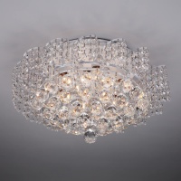 Потолочная люстра Eurosvet 16017/9 белый с серебром Strotskis  фото, kupilegko.ru