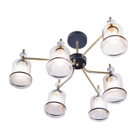 Потолочная люстра IMEX MD.4889-6-S AB+BK  фото, kupilegko.ru