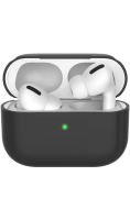 Чехол Deppa для футляра наушников Apple AirPods Pro, силикон, черный  фото, kupilegko.ru