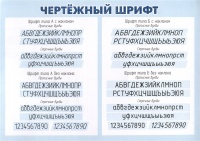 Плакат. Чертёжный шрифт. (Формат А4, бумага мелов 250).  фото, kupilegko.ru