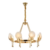 Подвесная люстра Lumina Deco Montego LDP 8010-8 F.GD  фото, kupilegko.ru