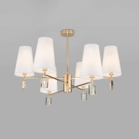 Потолочная люстра Eurosvet Milazzo 60137/6 золото  фото, kupilegko.ru