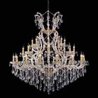 Подвесная люстра Crystal Lux Hollywood SP16+8+8 Gold  фото, kupilegko.ru