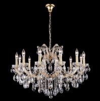 Подвесная люстра Crystal Lux Hollywood SP12 Gold  фото, kupilegko.ru