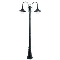 Столб фонарный уличный Arte Lamp MALAGA A1086PA-2BG  фото, kupilegko.ru