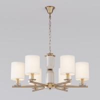 Подвесная люстра Eurosvet Caprera 60146/6 латунь  фото, kupilegko.ru