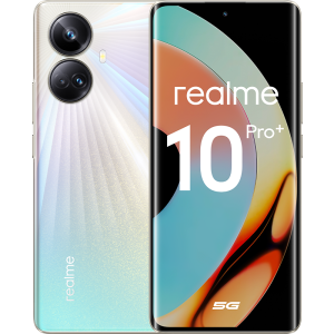 Смартфон, мобильный телефон realme 10 Pro+ 5G 128GB Золотой RU  фото, kupilegko.ru