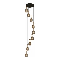 Подвесная люстра Reluce 02003-0.9-09 Smoke  фото, kupilegko.ru