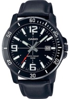 Японские наручные мужские часы Casio MTP-VD01BL-1B. Коллекция Analog  фото, kupilegko.ru