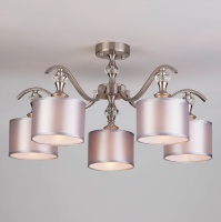 Потолочная люстра Eurosvet Ofelia 60070/5 сатин-никель  фото, kupilegko.ru