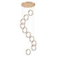 Подвесная светодиодная люстра Arte Lamp A7777SP-10GO  фото, kupilegko.ru