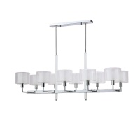 Подвесная люстра Crystal Lux Maestro SP-PL10 L1100 Chrome  фото, kupilegko.ru