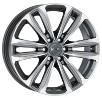 Литые колесные диски MAK SAFARI 6 7.5x17 6x139.7 ET50 D93.1 Gunmetal Mirror Face (F7570AF6QM50VJ4)  фото, kupilegko.ru