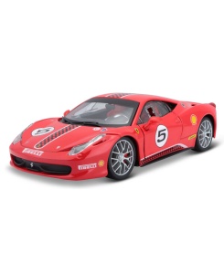 Гоночная машинка Bburago die-cast Ferrari 458 Challenge 1:24 108686 GU  фото, kupilegko.ru