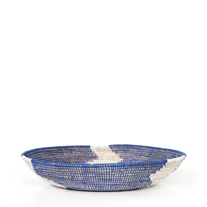 Wolof Lightning Blue/White Блюдо декоративное African Modern  фото, kupilegko.ru