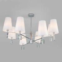 Подвесная люстра Eurosvet Milazzo 60137/8 хром  фото, kupilegko.ru