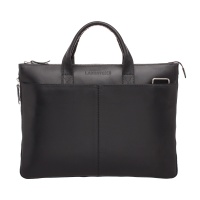Кожаная деловая сумка для ноутбука Bolton Black Lakestone 195 LS  фото, kupilegko.ru