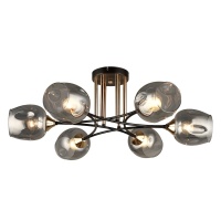 Потолочная люстра IMEX MD.4882-6-S COFFEE+FGD  фото, kupilegko.ru