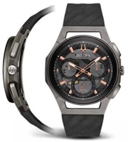 Японские наручные мужские часы Bulova 98A162. Коллекция CURV  фото, kupilegko.ru