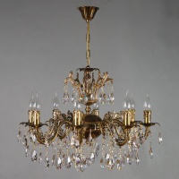 Подвесная люстра Ambiente Granada 2118/8 PB Tear drop  фото, kupilegko.ru