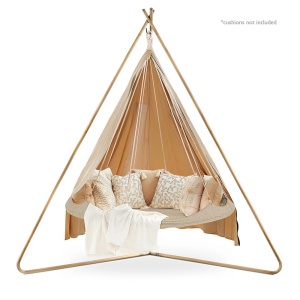 Deluxe Poncho Sand Кресло подвесное M TiiPii Bed  фото, kupilegko.ru