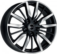 Литые колесные диски MAK BARBURY Ice Black 8x19 5x112 ET56 D66.6 Чёрный матовый с полированной лицевой частью (F8090BYIB56WS5X)  фото, kupilegko.ru