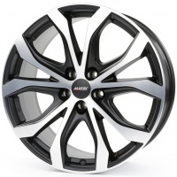 Литые колесные диски Alutec W10 Black 8.5x19 5x114.3 ET40 D70.1 Чёрный с полированной лицевой частью (W10X-85940B83-5)  фото, kupilegko.ru