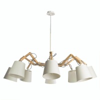 Подвесная люстра Arte Lamp Pinoccio A5700LM-8WH  фото, kupilegko.ru