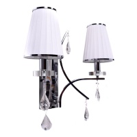 Бра, светильник настенный накладной Lumina Deco LDW 66247-2 WT+CHR  фото, kupilegko.ru