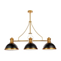Подвесная люстра Lumina Deco Ettore LDP 710-3 BK+MD  фото, kupilegko.ru