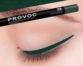 Гелевая подводка в карандаше для глаз Provoc gel eye liner (PV0078, 78, Морская волна темный шиммер, 1 шт, 1 шт)  фото, kupilegko.ru