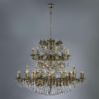 Подвесная люстра Ambiente Leon 2128/60 PB Tear Drop  фото, kupilegko.ru