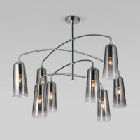 Подвесная люстра Eurosvet Omber 70137/8 хром  фото, kupilegko.ru