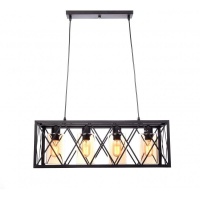 Подвесная люстра Lumina Deco Nortis LDP 11535-4 BK  фото, kupilegko.ru