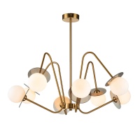 Подвесная люстра Indigo Jazz 11020/8R Brass V000166  фото, kupilegko.ru
