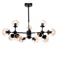Подвесная люстра Lumina Deco Zodiak LDP 160-12 BK  фото, kupilegko.ru