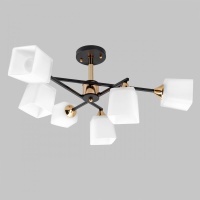 Потолочная люстра IMEX MD.4080-6-S-BK+FGD  фото, kupilegko.ru