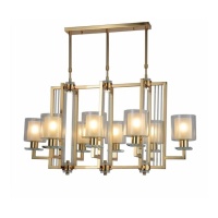 Подвесная люстра Lumina Deco Manhattan LDP 8012-8 PR F.GD  фото, kupilegko.ru