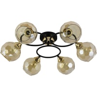 Потолочная люстра Reluce 01357-0.3-06B BK+FGD  фото, kupilegko.ru