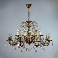 Подвесная люстра Ambiente Alicante 8888/8+8 PB Tear drop  фото, kupilegko.ru