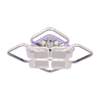Потолочная светодиодная люстра Profit Light 5886/4+4A CHR  фото, kupilegko.ru