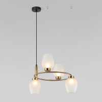 Подвесная люстра Eurosvet Alva 30183/4 латунь  фото, kupilegko.ru