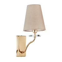 Бра, светильник настенный накладной Crystal Lux ARMANDO AP1.1 GOLD  фото, kupilegko.ru