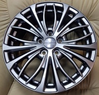 Литые колесные диски КиК (K&K) КС873 (17_Camry V7) 7.5x17 5x114.3 ET45 D60.1 Чёрный глянцевый с полированной лицевой частью (74839)  фото, kupilegko.ru