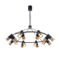 Подвесная люстра Indigo Doppio 11036/16P Black V000456  фото, kupilegko.ru